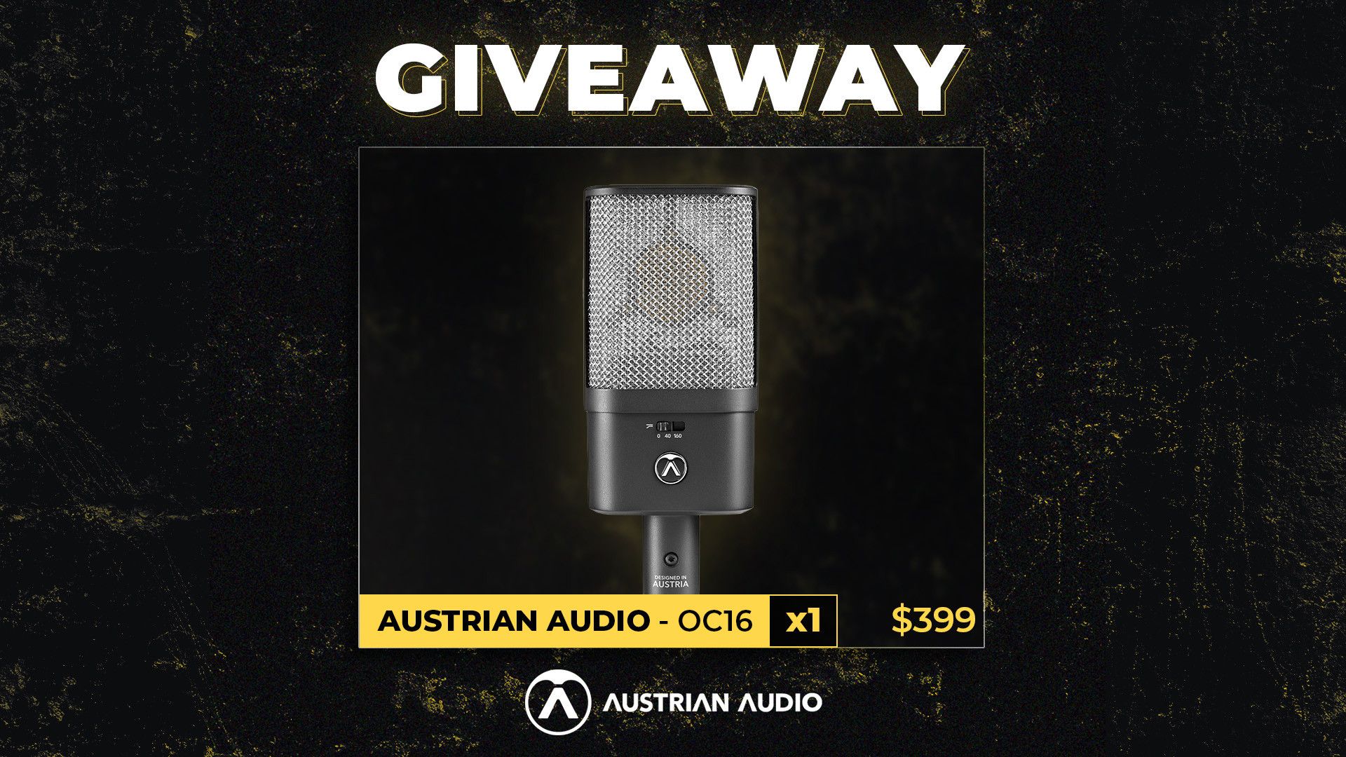 Austrian Audio OC16 Mic Giveaway